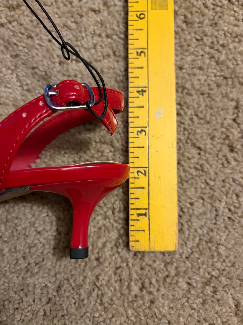 NWT A New Day Eleanor Red Heart Kitten Heel Slingback Sandal size 8 - Picture 9 of 10